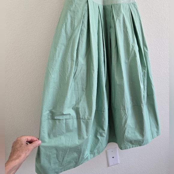 Free People Drops Of Venus Drop Waist Midi Dress Lime Green size Medium - Picture 5 of 16